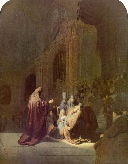 Simeon in the temple, Rembrandt Peale